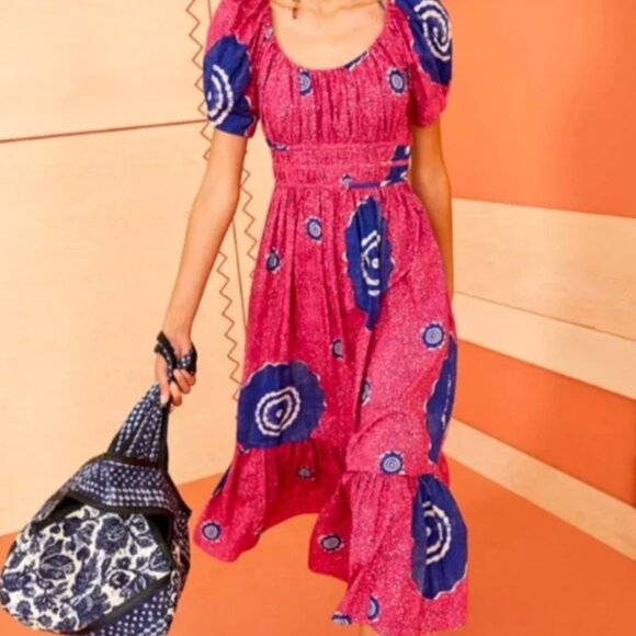 Ulla Johnson Dresses & Skirts - Ulla Johnson Isla Midi Puff Sleeve Dress